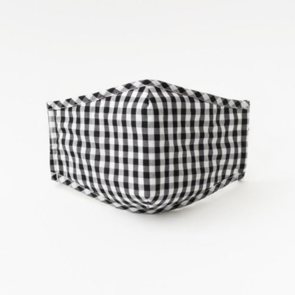 Gingham Reusable 3 Layers Filter Pocket Face Mask - Picture 6 of 9